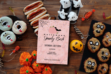 Load image into Gallery viewer, Editable Digital Download: Halloween Pink Party Invitation
