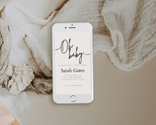 Load image into Gallery viewer, Editable Digital Download: Oh Baby Baby Shower  Party Invitation