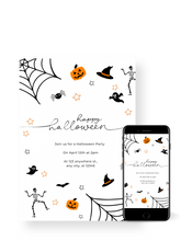 Load image into Gallery viewer, Editable Digital Download: Halloween Party Invitation