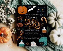 Load image into Gallery viewer, Editable Digital Download: Halloween Spooky Party Invitation
