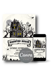 Load image into Gallery viewer, Editable Digital Download: Halloween Pink Party Invitation