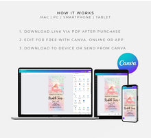 Load image into Gallery viewer, Editable Digital Download: Back to School Party Invitation
