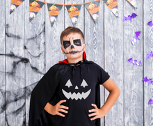 Load image into Gallery viewer, Halloween Pumpkin Face Youth Short Sleeve Tee