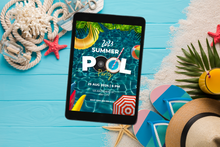 Load image into Gallery viewer, Editable Digital Download: Pool Party Invitation