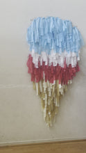 Load and play video in Gallery viewer, 4th of July Ice Cream Art Fringe Backdrop Wall on Plastic Fencing