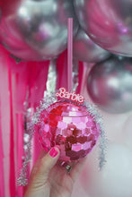 Load and play video in Gallery viewer, Barbie Girl Plastic Fringe Backdrop Plastic Tablecloth Fringe Backdrop "Wall", Flagtape Backdrop, Fringe Backdrop, Birthday, Party Theme,