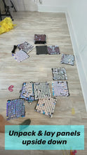 Load and play video in Gallery viewer, Blue Iridescent Shimmer Wall Panels for Party Decorations, Mermaid, Frozen theme