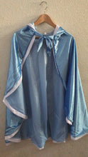 Load and play video in Gallery viewer, Ice Princess Baby Blue Christmas Cloak Cape Toddler Kids Winter Wear Children's Party Wear Velvet Warm Winter Cosplay Party Cloak Clothes