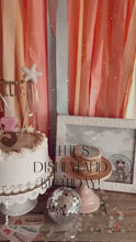 Load and play video in Gallery viewer, Tablecloth Disneyland Fringe Backdrop, Flagtape Backdrop, Fringe Backdrop, Birthday, Party Theme
