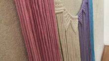 Load and play video in Gallery viewer, Unicorn Macrame Wall Hanging