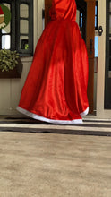 Load and play video in Gallery viewer, Mrs. Claus Red Christmas Princess Cloak Cape Toddler Kids Winter Wear Children's Party Wear Velvet Warm Winter Cosplay Party Cloak Clothes