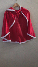 Load and play video in Gallery viewer, Mrs. Claus Red Christmas Princess Cloak Cape Toddler Kids Winter Wear Children's Party Wear Velvet Warm Winter Cosplay Party Cloak Clothes