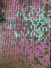 Load image into Gallery viewer, Pink Lemonade Iridescent Shimmer Wall Panels Sequin Shimmer Backdrop, Sequin Panels, Shimmer Wall, Sequin Backdrop, Events, Photo Backdrop, Sequin Wall, Blush Pink Sequin Backdrop