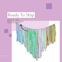 Load image into Gallery viewer, Ready to Ship Plastic Fringe Backdrop-no custom edits, ships as in 24 hours Fully Assembled Fringe Backdrop