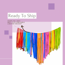 Load image into Gallery viewer, Ready to Ship Plastic Fringe Backdrop-no custom edits, ships as in 24 hours Fully Assembled Fringe Backdrop