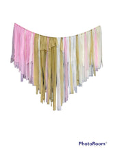 Load image into Gallery viewer, Ready to Ship Plastic Fringe Backdrop-no custom edits, ships as in 24 hours Fully Assembled Fringe Backdrop