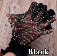 Load image into Gallery viewer, Girl's Fishnet Tights Fishnet Stockings Glitter Tights Bling Legging Mesh Socks Rhinestone Hollow Out Pantyhose