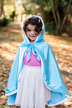 Load image into Gallery viewer, Ice Princess Baby Blue Christmas Cloak Cape Toddler Kids Winter Wear Children's Party Wear Velvet Warm Winter Cosplay Party Cloak Clothes