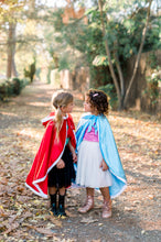 Load image into Gallery viewer, Ice Princess Baby Blue Christmas Cloak Cape Toddler Kids Winter Wear Children's Party Wear Velvet Warm Winter Cosplay Party Cloak Clothes