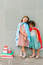 Load image into Gallery viewer, Ice Princess Baby Blue Christmas Cloak Cape Toddler Kids Winter Wear Children's Party Wear Velvet Warm Winter Cosplay Party Cloak Clothes
