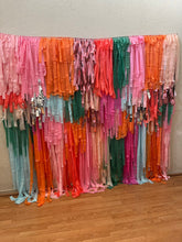 Load image into Gallery viewer, Fringe Backdrop Wall on Plastic Fencing