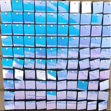Load image into Gallery viewer, Blue Iridescent Shimmer Wall Panels for Party Decorations, Mermaid, Frozen theme
