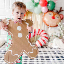 Load image into Gallery viewer, 2 Strand-Christmas Tablecloth Fringe Backdrop, Flagtape Backdrop, streamer wall  Fringe Backdrop, Birthday, Party Theme, Customizable