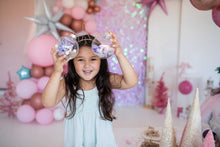 Load image into Gallery viewer, Pink Lemonade Iridescent Shimmer Wall Panels Sequin Shimmer Backdrop, Sequin Panels, Shimmer Wall, Sequin Backdrop, Events, Photo Backdrop, Sequin Wall, Blush Pink Sequin Backdrop