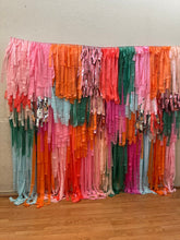 Load image into Gallery viewer, Fringe Backdrop Wall on Plastic Fencing