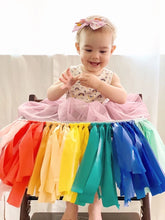 Load image into Gallery viewer, Chair Tassle, Chair banner, high chair fringe, One Glitter Plastic streamer Banner First Birthday High Chair Banner Plastic Fringe
