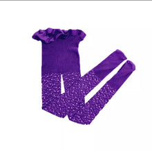 Load image into Gallery viewer, Girl's Fishnet Tights Fishnet Stockings Glitter Tights Bling Legging Mesh Socks Rhinestone Hollow Out Pantyhose
