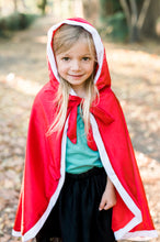 Load image into Gallery viewer, Mrs. Claus Red Christmas Princess Cloak Cape Toddler Kids Winter Wear Children's Party Wear Velvet Warm Winter Cosplay Party Cloak Clothes