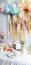 Load image into Gallery viewer, Fringe Backdrop Wall on Plastic Fencing