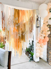 Load image into Gallery viewer, 3 strand plastic fringe backdrop wall
