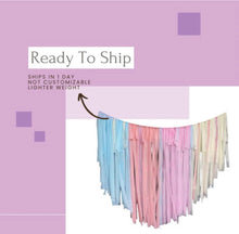 Load image into Gallery viewer, Ready to Ship Plastic Fringe Backdrop-no custom edits, ships as in 24 hours Fully Assembled Fringe Backdrop