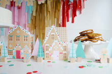Load image into Gallery viewer, Christmas Tablecloth Fringe Backdrop, Flagtape Backdrop, streamer wall  Fringe Backdrop, Birthday, Party Theme, Customizable