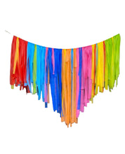Load image into Gallery viewer, Ready to Ship Plastic Fringe Backdrop-no custom edits, ships as in 24 hours Fully Assembled Fringe Backdrop