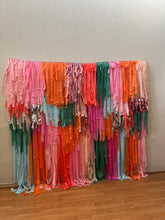 Load image into Gallery viewer, Fringe Backdrop Wall on Plastic Fencing