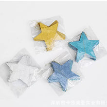 Load image into Gallery viewer, Glitter Silver 4M DIY Glitter Paper Garland Hanging Star 10CM String Curtain For Wedding Birthday Christmas Party Supplies