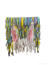 Load image into Gallery viewer, Easter Peter Rabbit Fringe Backdrop Wall on Plastic Fencing