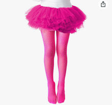 Load image into Gallery viewer, Girl's Fishnet Tights Fishnet Stockings Glitter Tights Bling Legging Mesh Socks Rhinestone Hollow Out Pantyhose