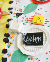 Load image into Gallery viewer, Back to School Plastic Fringe Backdrop Plastic Tablecloth Fringe Backdrop "Wall", Flagtape Backdrop, Fringe Backdrop, Birthday, Party Theme,