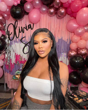 Load image into Gallery viewer, 6-6ft strand Plastic Fringe Wall - Backdrop only Balloons and Sign not included