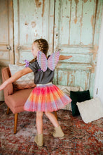 Load image into Gallery viewer, Baby Girls Hot Pink Rainbow Sparkle Tutu Skirt Pentagram Sequin Christmas 3 Layered Elastic Puffy Tulle Skirt