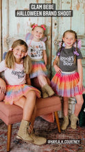 Load image into Gallery viewer, Girls Pastel Rainbow Sparkle Tutu Skirt Pentagram Sequin Christmas 3 Layered Elastic Puffy Tulle Skirt