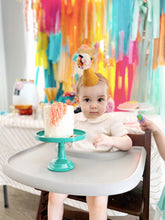 Load image into Gallery viewer, 4 Piece Tablecloth Fringe Backdrop Colorblock "Wall", Flagtape Backdrop, streamer wall Fringe Backdrop, Birthday, Party Theme, Customizable