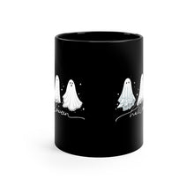 Load image into Gallery viewer, Ghost Happy Halloween Coffee Mug 11 oz Black Mug
