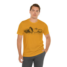 Load image into Gallery viewer, A few of my favorite things Happy Halloween Unisex Jersey Halloween Pumpkin Face Short Sleeve Tee
