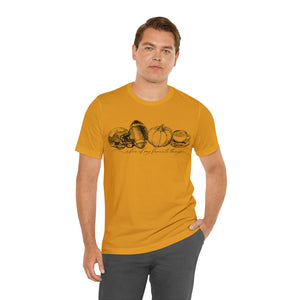 A few of my favorite things Happy Halloween Unisex Jersey Halloween Pumpkin Face Short Sleeve Tee