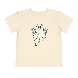 Ghost Peace Sign Halloween Shirt, Spooky Kids Shirt, Halloween Toddler T-Shirt, Cute Ghost T-Shirt, Spooky Season Kids Tees